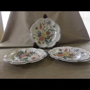 Fiber decorative glass plates